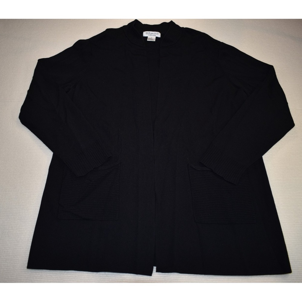 Due Per Due Women Black Cardigan Size XL